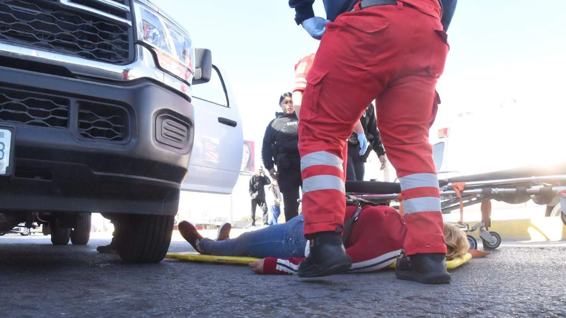 atropellada en el bulevar Juan Pablo II